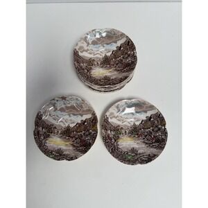 Johnson Bros Olde English Countryside 5 1/2" Saucer Made In England Set Of 6